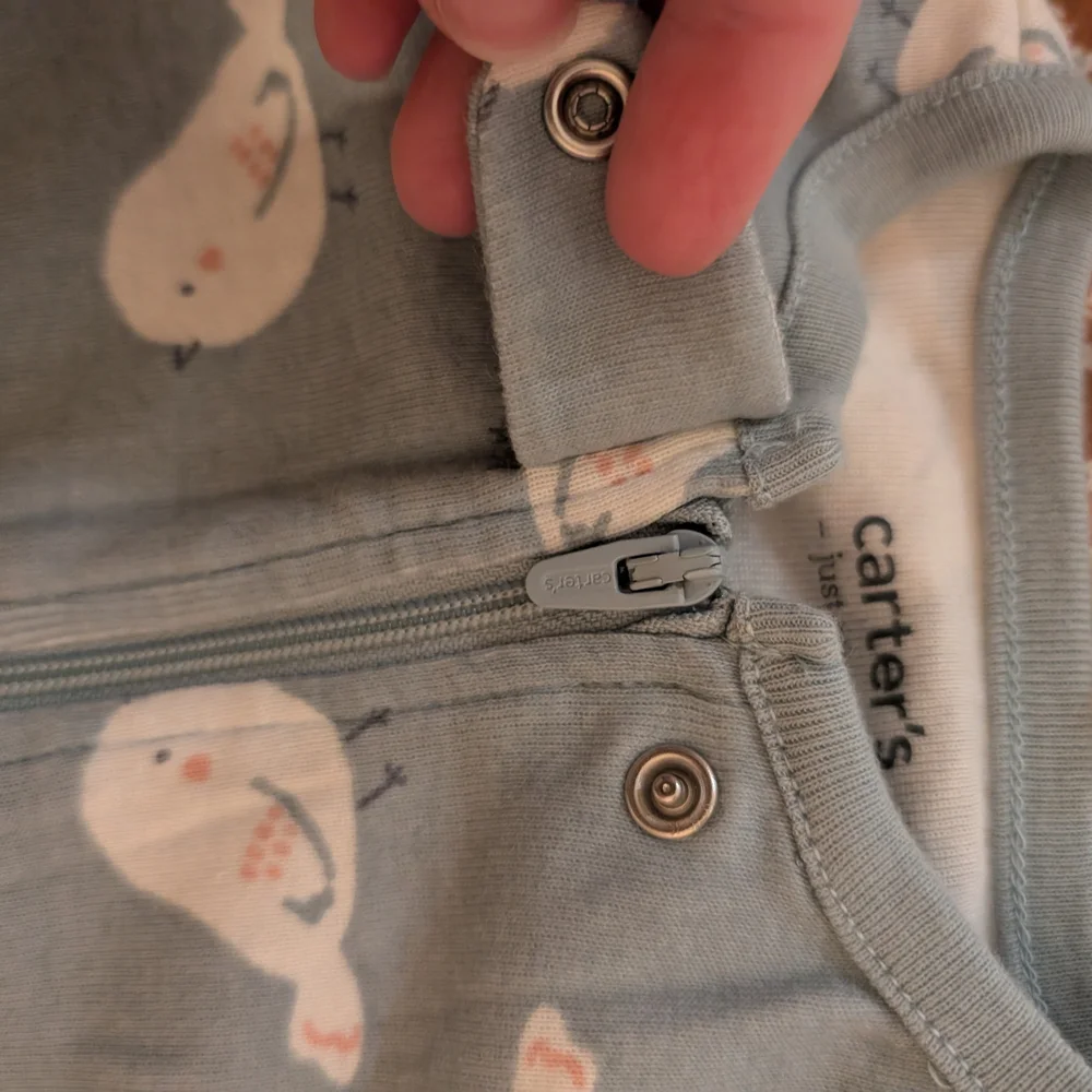 Carter's Just One You Bird Flowers 3 Month Long Sleeve Footie Sleepers Pajamas